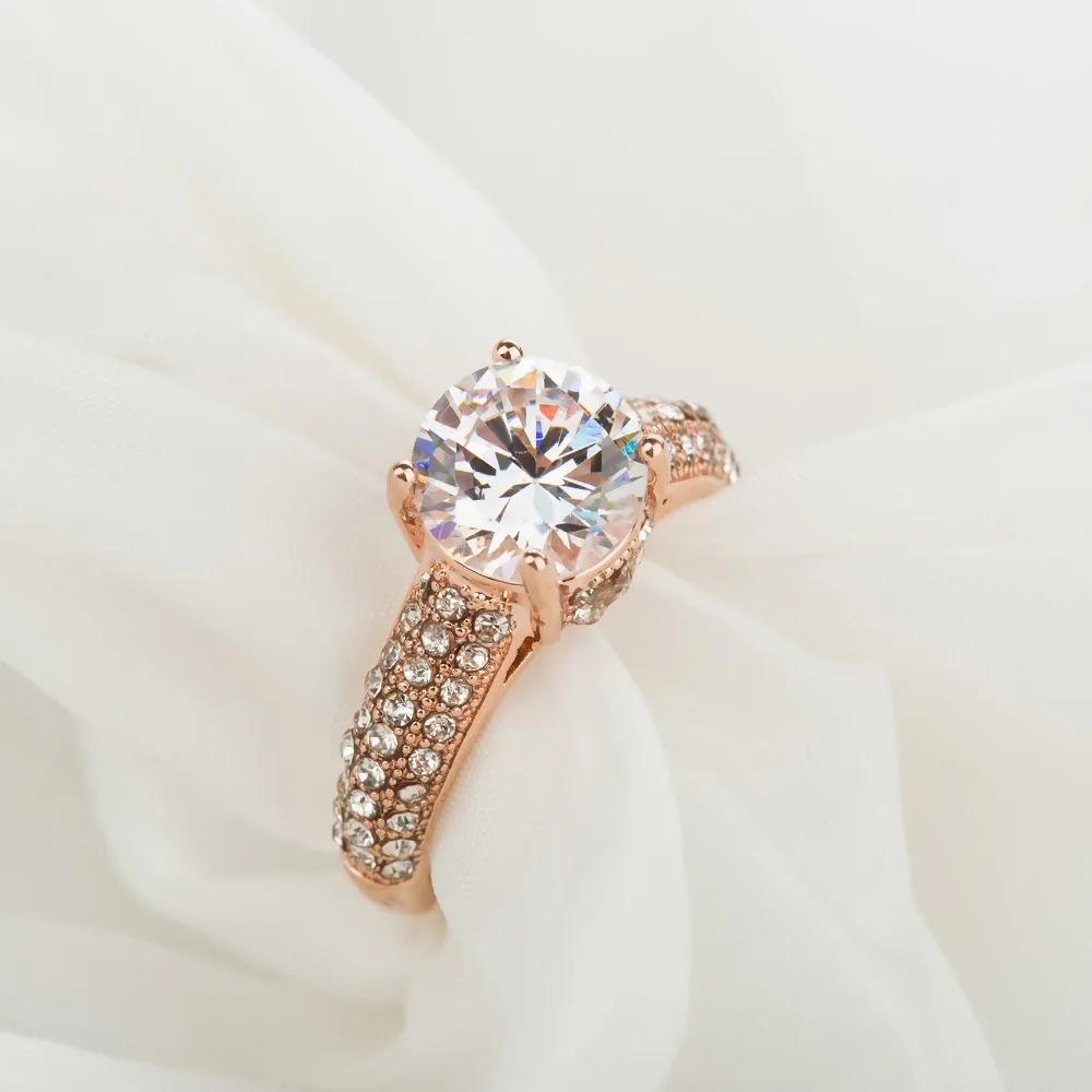 Новые золотые полные кубические цирконы для женщин квадратные имитационные украшения для свадьбы Bague Bijoux Femme Обручальное кольцо Аксессуары.