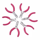 Pandahall, 6 шт.пакет, темно-розовый набор из углеродистой стали, набор ювелирных плоскогубцев, портативные плоскогубцы с бусинами, набор инструментов для самостоятельной сборки, 70  80x40  52x6  9 мм