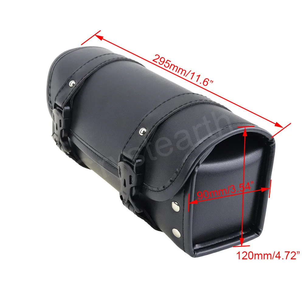 

Motorcycle Saddle Bags Leather Storage Tool PU Leather Sissy Bar Side Pouch Bags For Harley Sportster 1200 Honda Yamaha Suzuki