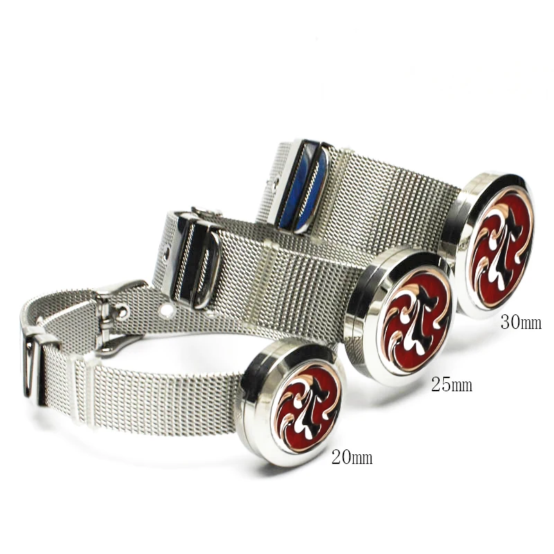 Круглый серебристый 30 мм сетка браслет ароматерапия диффузор Нержавеющая сталь