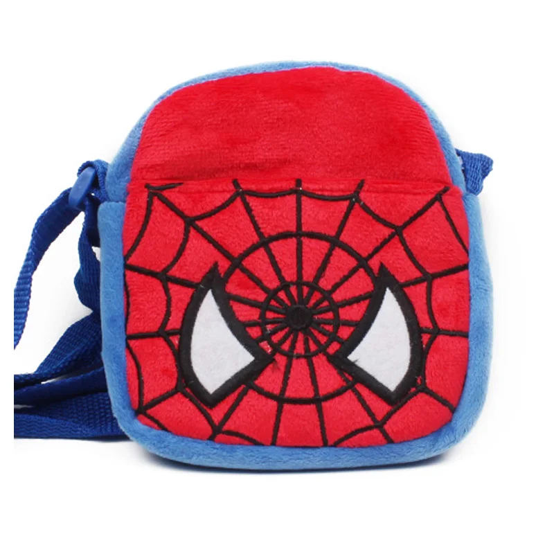 Spiderman Новая детская мини-сумка с мультипликационным дизайном, милый плюшевый рюкзак с Микки и Минни для мальчиков и девочек - Цвет: Spiderman