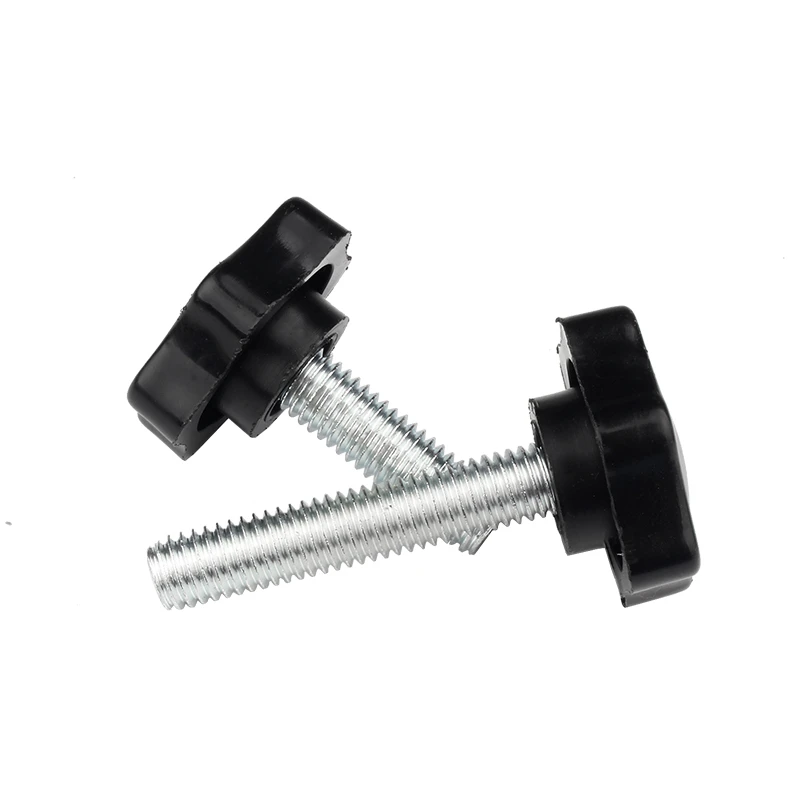 M5 M6 M8 Knob screws Plum bakelite hand tighten screw handle 32mm star black hand thumb screws knob tightening manual screw Bolt