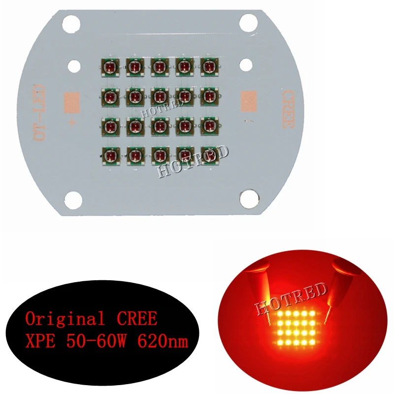 CREE XPE XP-E 30 Вт 60 Вт Светодиодная лампа для роста растений диодный излучатель светильник темно-красный 660nm 620nm Королевский синий 450nm для комнатных садовых растений