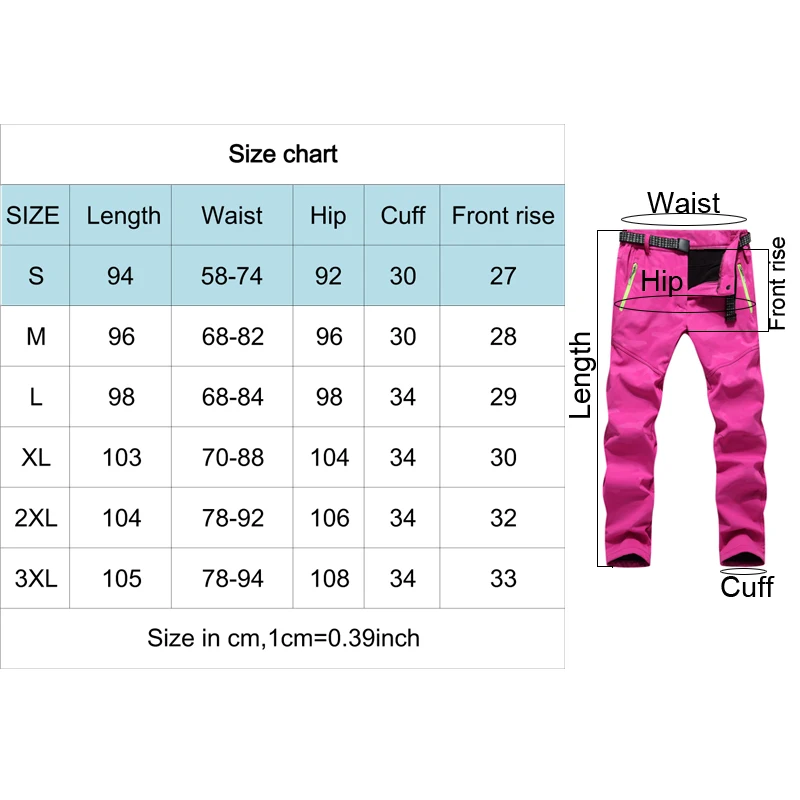 

THE ARCTIC LIGHT Camo Pants Hiking For Women Size S - 3XL Warm Winter High Quality Camping Nature Hike waterproof trousers