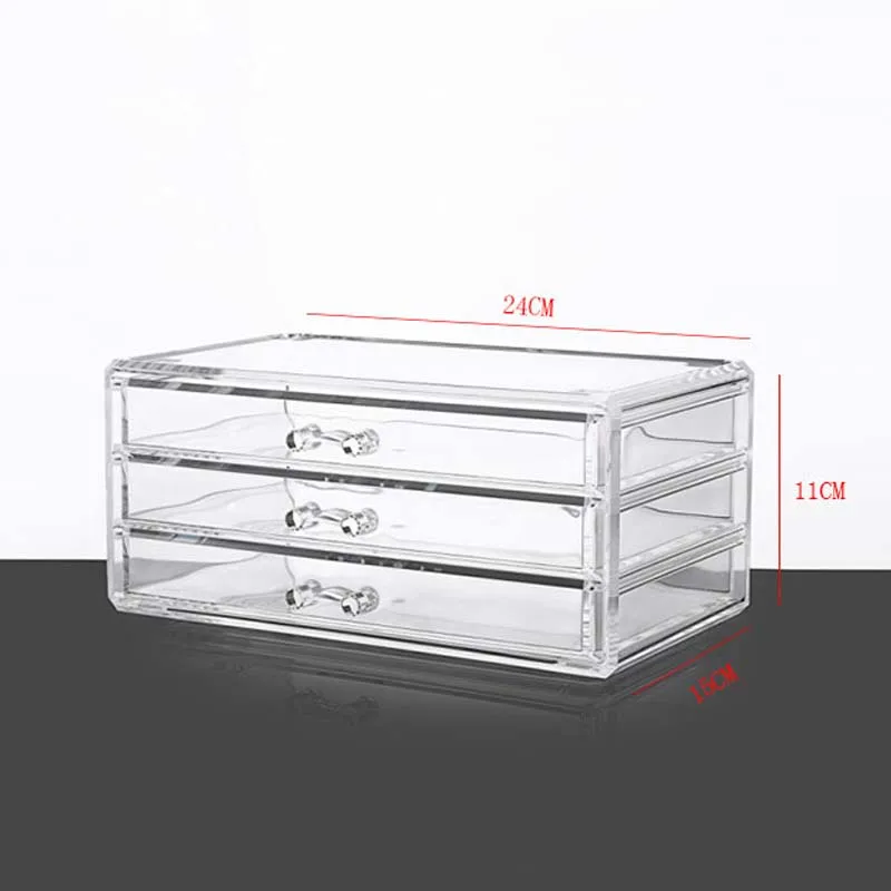 Трехслойная коробка для хранения ящиков HUNYOO косметическая Кисть макияжа