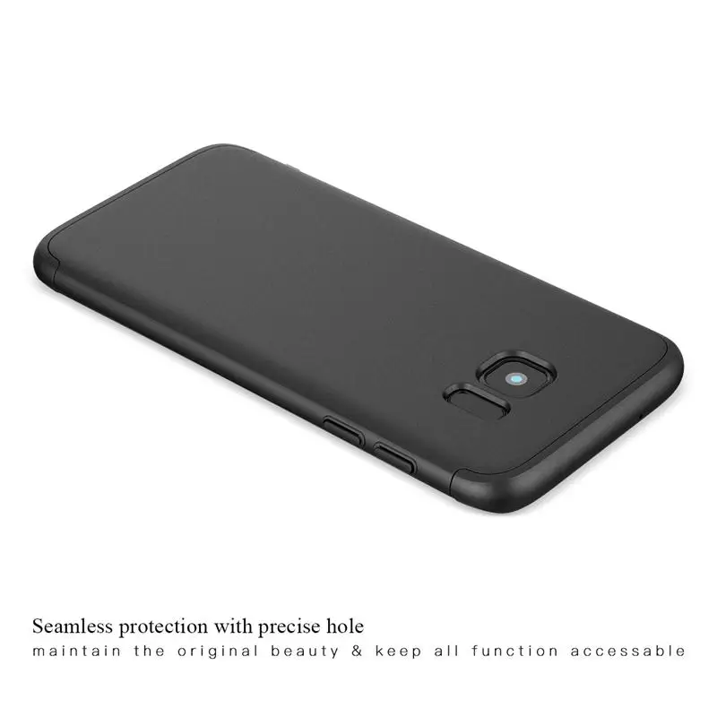 Роскошный Жесткий чехол из поликарбоната для Samsung Galaxy S6 S7 Edge S8 S9 Plus Note 8 A5 A7 A8 2018 3 в 1