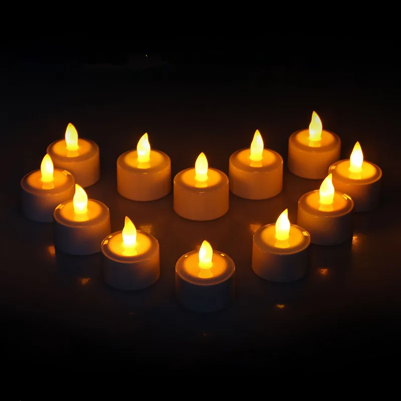 С дистанционным управлением 12 шт. Перезаряжаемые Беспламенного Чай светильник