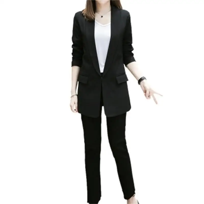 

Женский офисный Блейзер, повседневный однотонный пиджак серого цвета на пуговицах с карманами, осень 2018