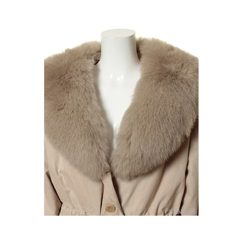 Fashion Winter Warm Jackets Coat for Women Raccoon Fur Collar Thick Jacket Lambs Wool Female Windbreakers Wholesale | Женская одежда