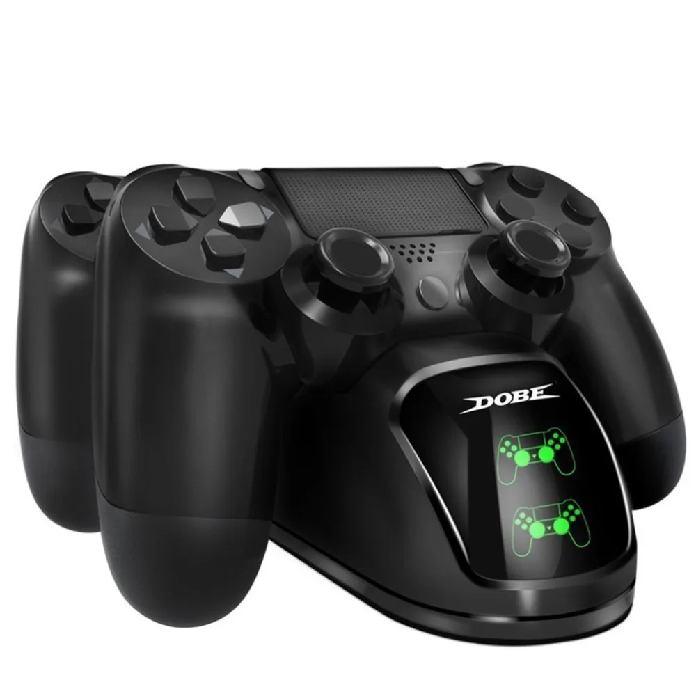 Двойной контроллер Зарядное устройство Док-станция LED двойной USB PS4 зарядная