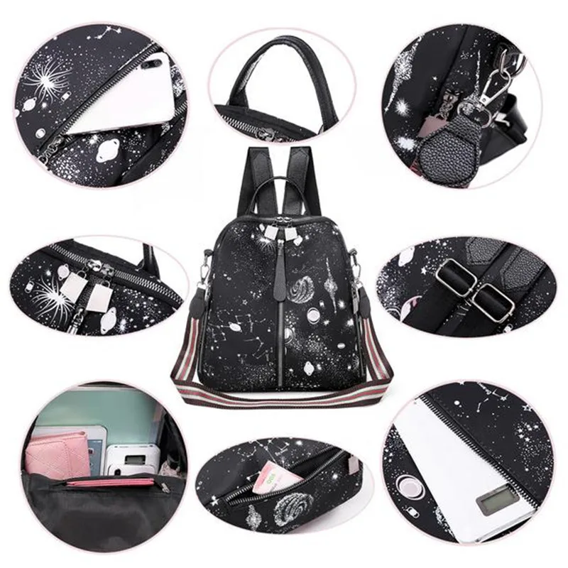 Женский рюкзак из искусственной кожи модный дорожный на плечо для девушек 2019 |