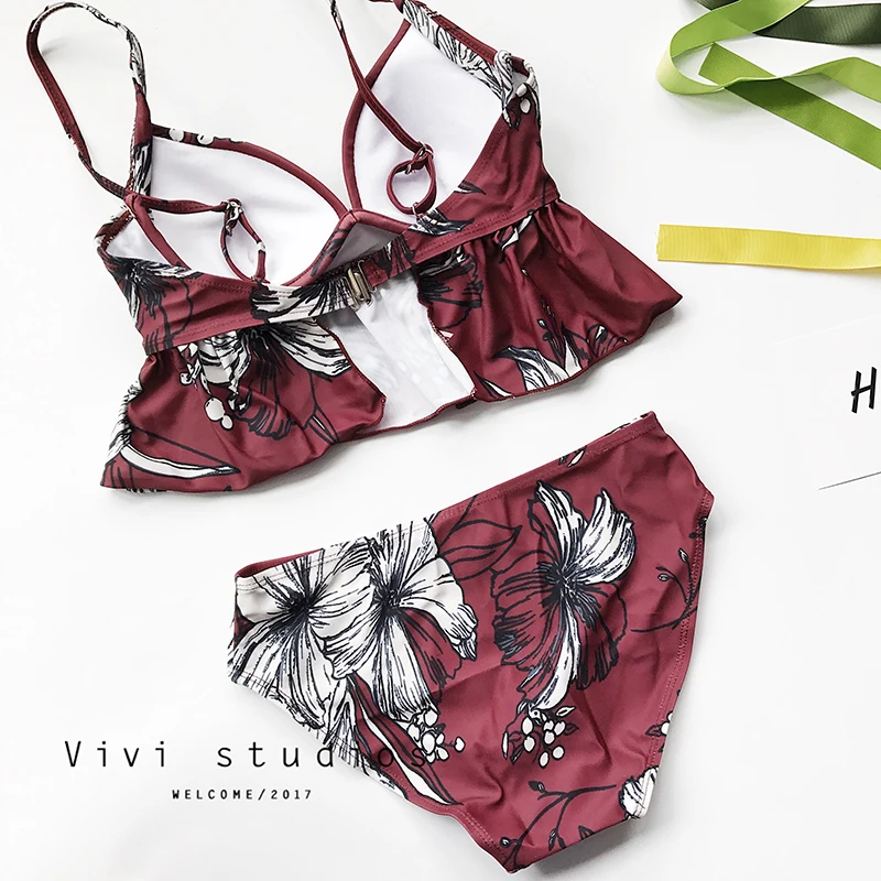Maillot de bain femme 2018 танкини отжимать танцини набор купальник женский плюс комплект из