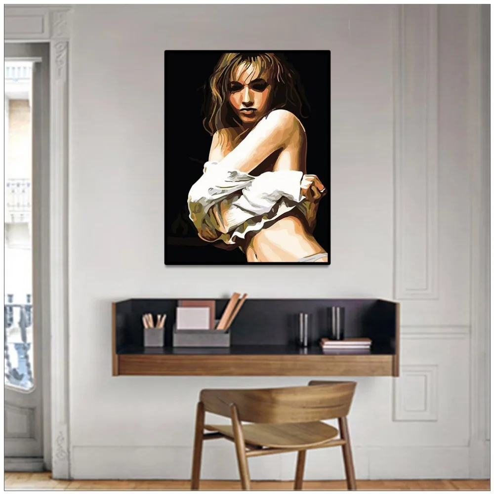 Постер в скандинавском стиле с изображением сексуальной девушки Картина на