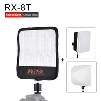 falconeyes led photo cloth lamp 5600k photography lighting portable flexible studio video light on camera rx 8t with diffuser