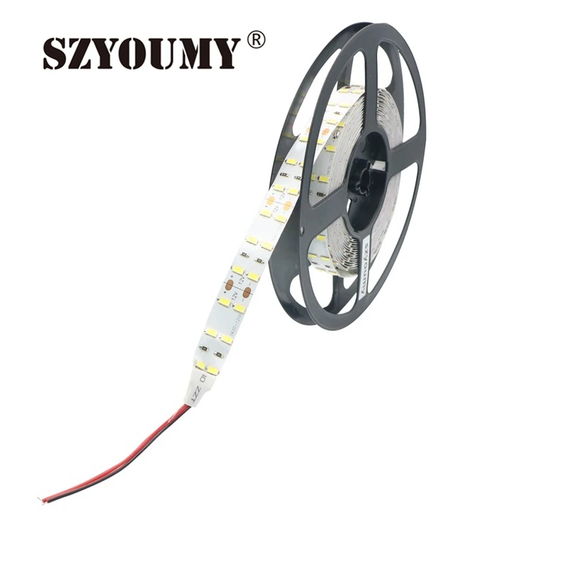 SZYOUMY 1/2/3/4/5 м/лот 120 светодиодный s/m 220 V SMD 5730/5630 Светодиодные ленты белый и теплый белый светодиодный ленточный светильник IP67+ щипцы для завивки волос спиральные волосы