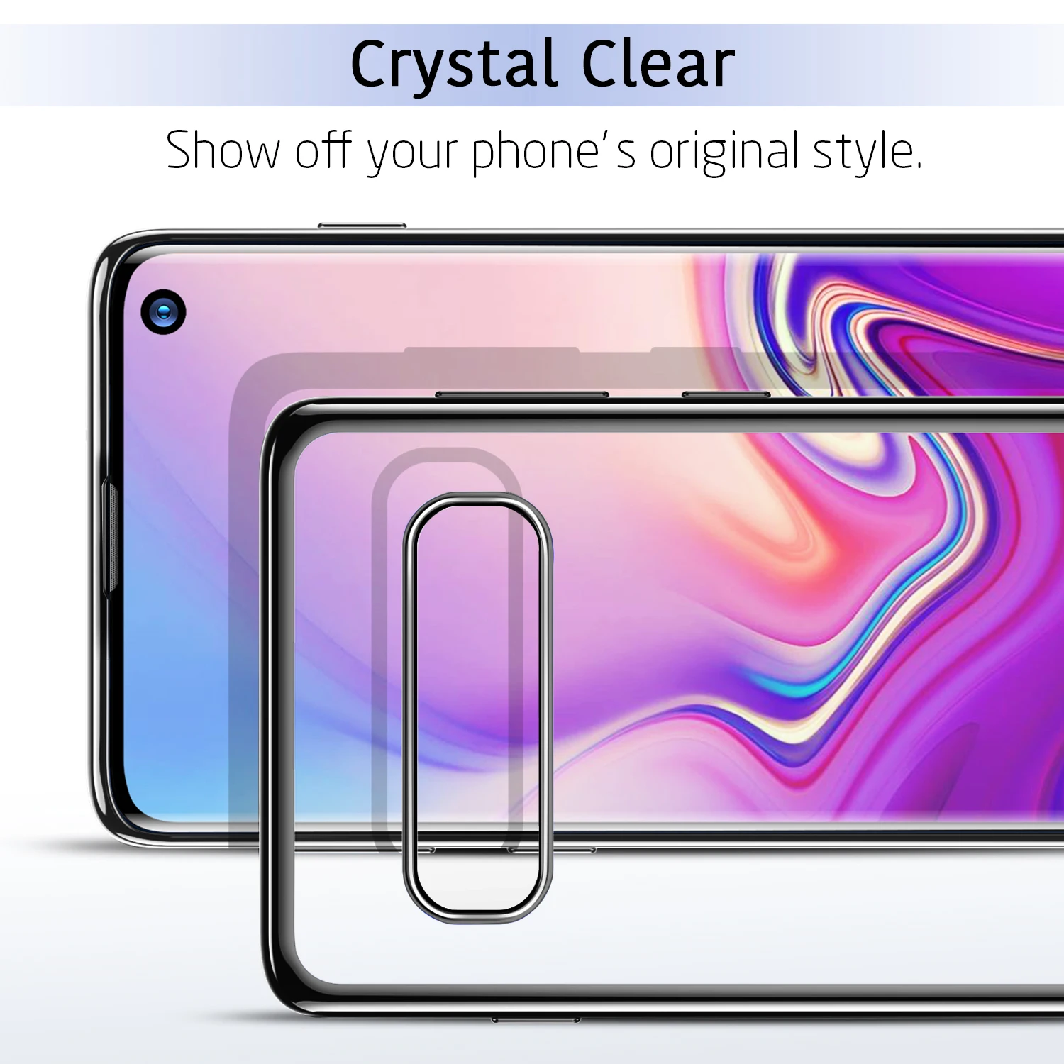 Чехол ESR для samsung Galaxy S10 S10 Plus, мягкий чехол из ТПУ с покрытием, прозрачный чехол, металлический бампер, задний Чехол для samsung S10 Plus