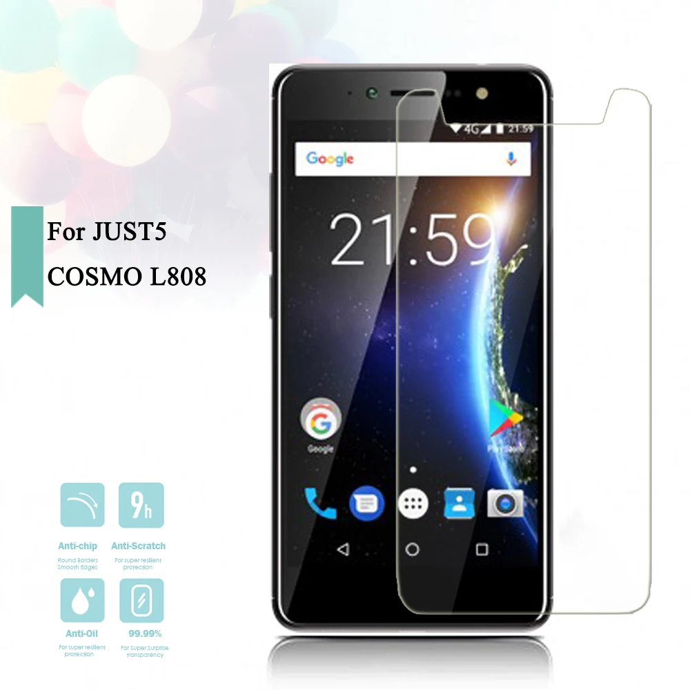 2 шт./лот закаленное стекло для JUST5 COSMO L808 Высококачественная Взрывозащищенная