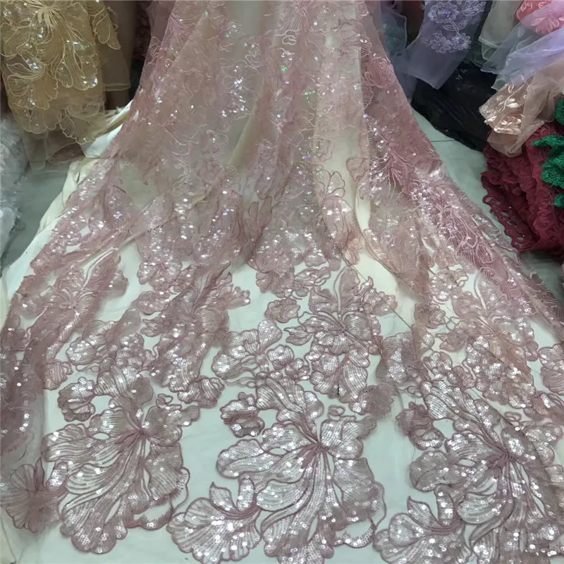 Gold Sequins Lace For Wedding Dress African High Quality Latest Laces with gold Sequin Fabric 2018 HJ1177-1 | Дом и сад