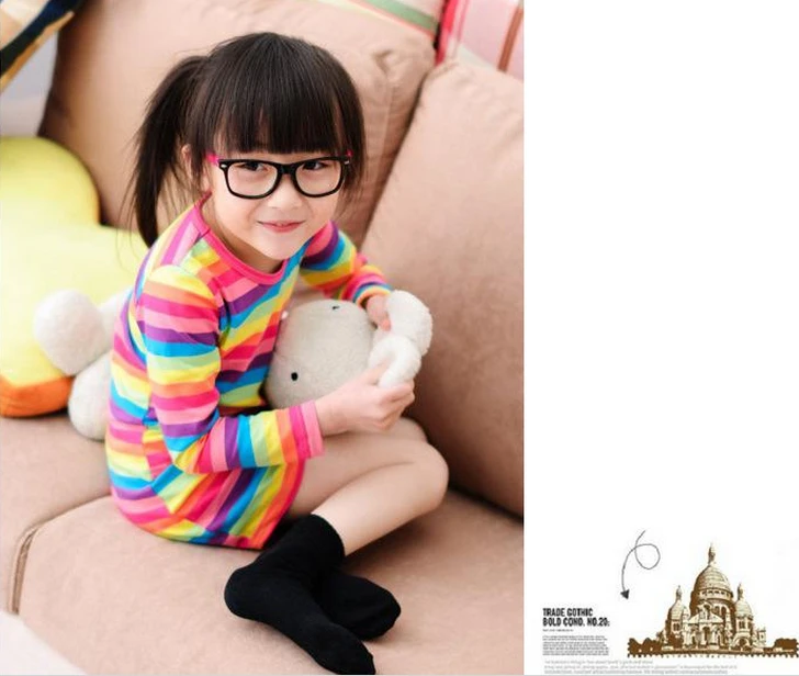 Платья для девочек платье с радужным принтом брендовая детская одежда весеннее