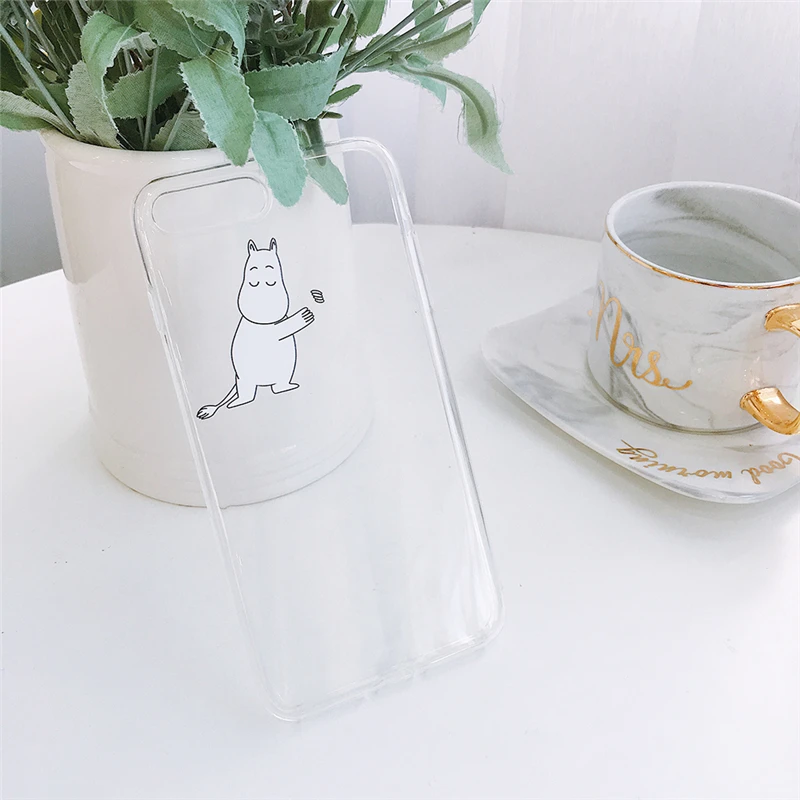 WTSZKL мультфильм Moomin XR мобильный телефон чехол для iphone X Xs Max маленький свежий