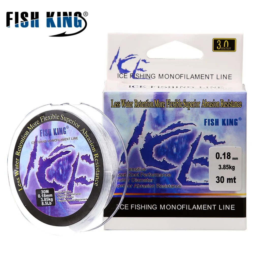 FISH KING нейлоновая подледная рыболовная удочка 30 м леска диаметром 0 08 мм 25 для