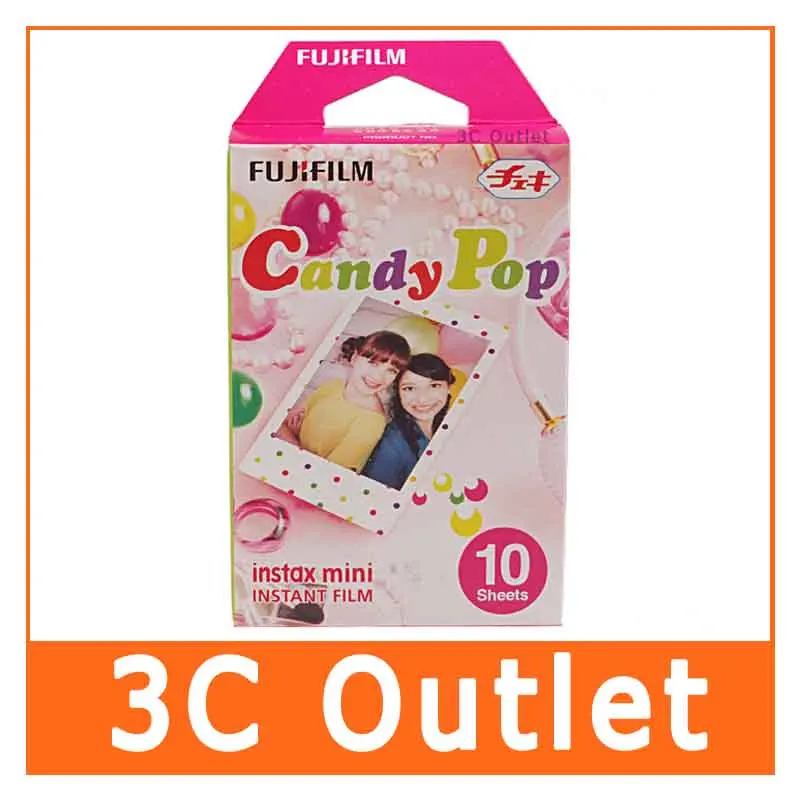 Оптовая продажа Подлинная мгновенная пленка Fujifilm Instax Mini Candy Pop для Polaroid Fuji Mini8 7 s 25