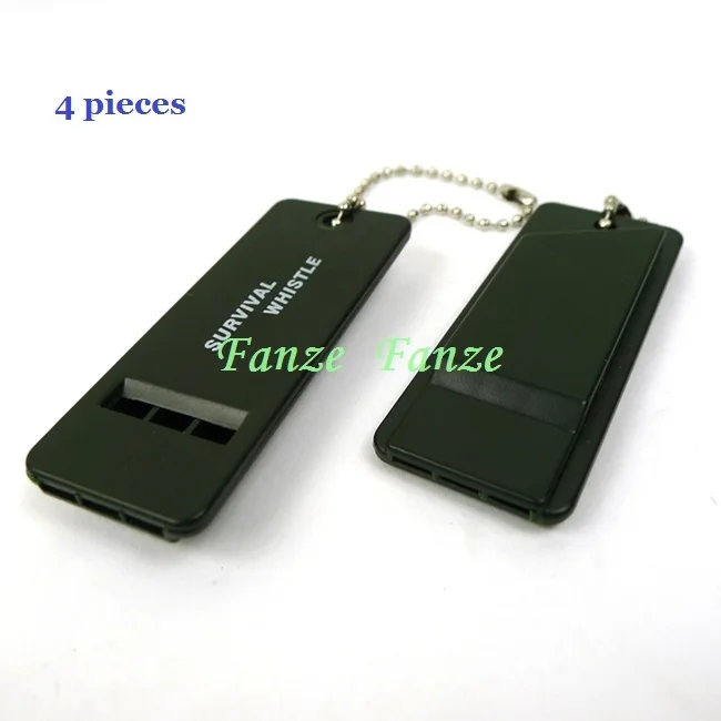 4 Pieces Outdoor Camping Hiking Adventure Survival Rescue Emergency Signal Whistle Brand New Free Shipping Easy to carry | Спорт и