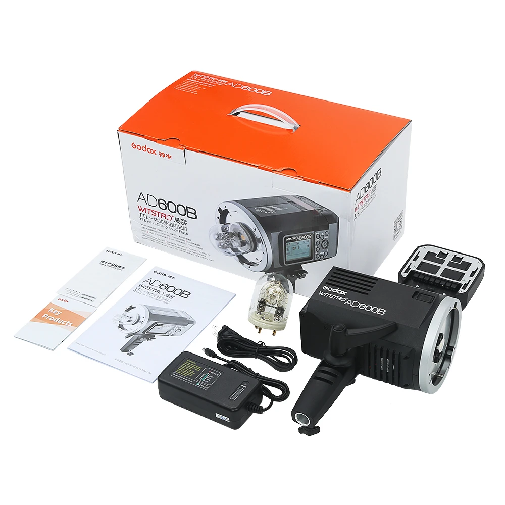 Godox AD600B студия TTL вспышка Bowen крепление GN87 600W HSS 1/8000s 2 4G Беспроводная с литиевой