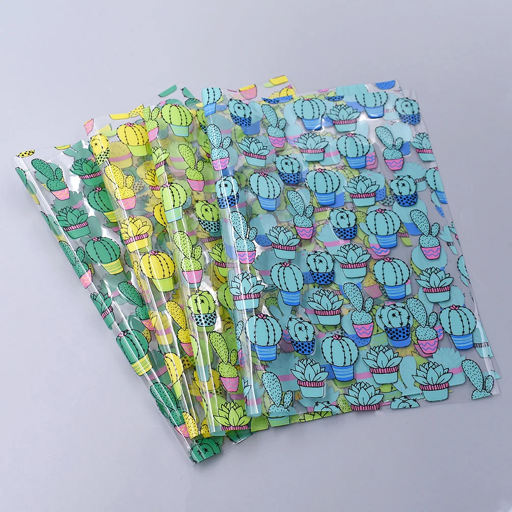 21x29 см A4 ПВХ кожа ткань Листы прозрачный кактус набивные ткани DIY декоративные материалы ручной работы