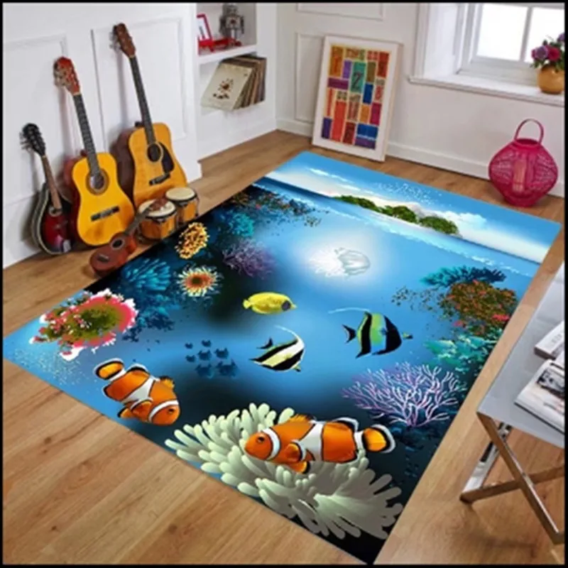 6 мм Rectange 3D ковры короткий плюшевый тканевый коврик для дивана гостиной ковер