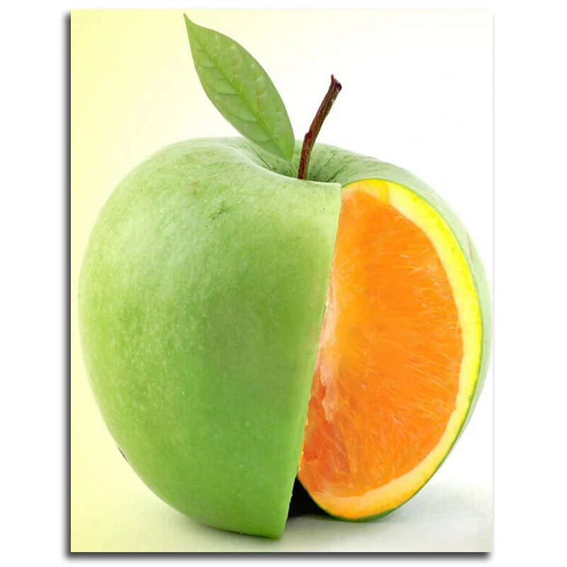 GREEN APPLE алмаз вышивка фрукты картина из алмазной мозаики полный Шестерни живопись