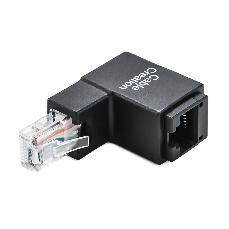 Ethernet-адаптер Cat5e/Cat6 под углом 90 градусов и 270 RJ45/ 8P8C |