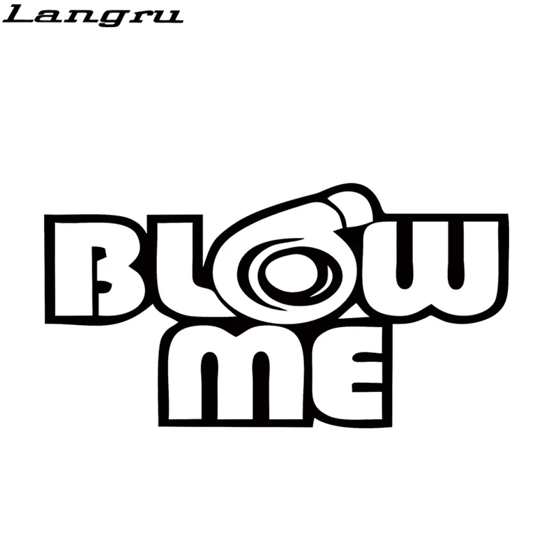 Langru для Me Turbo Забавный Виниловый Стикер Окно Наклейка Искусство Стайлинг