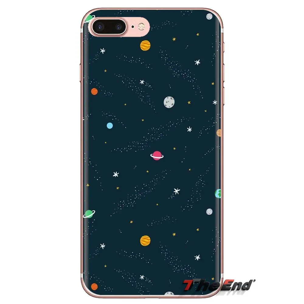 Прозрачный чехол из ТПУ для Sony Xperia Z Z1 Z2 Z3 Z5 compact M2 M4 M5 C4 E3 T3 XA Huawei Mate 7 8 Y3II Planet Universe Space
