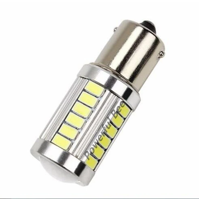 2 х BA15S/1156/P21W 33SMD 15 Вт белый красный желтый светодиодный DRL задний стоп сигнал