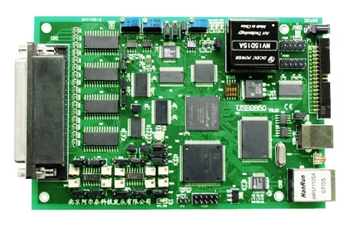 Ethernet USB DAQ карта сбора данных 500KS/s 64 ch аналоговый вход 8 канальный выход 16 цифровой