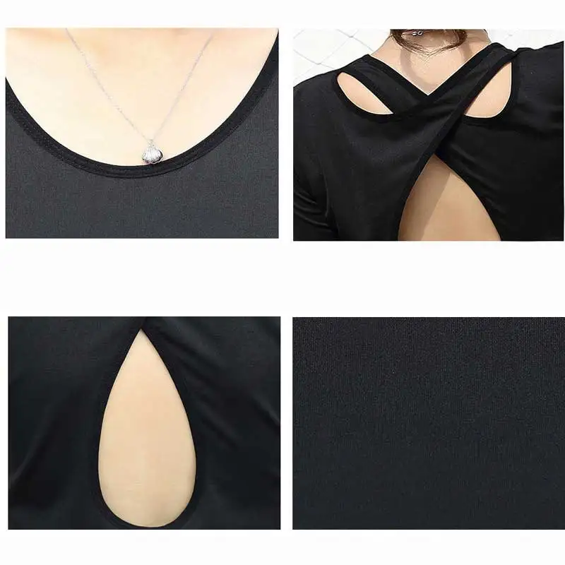 Женская футболка худи с длинным рукавом спортивная одежда для занятий фитнесом