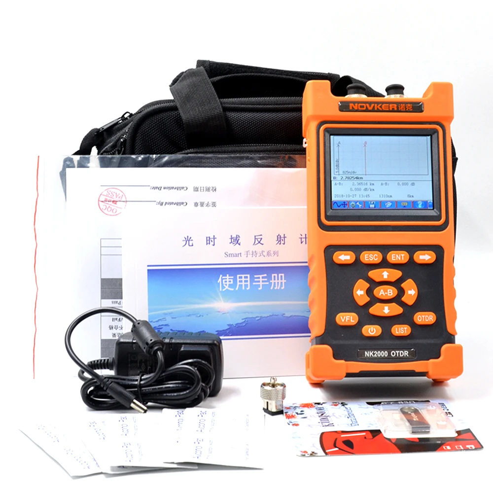 NOVKER NK2000 SM OTDR 1310 нм/1550 нм 28/26 дБ sigle mode otdr оптический временной рефлектометр с