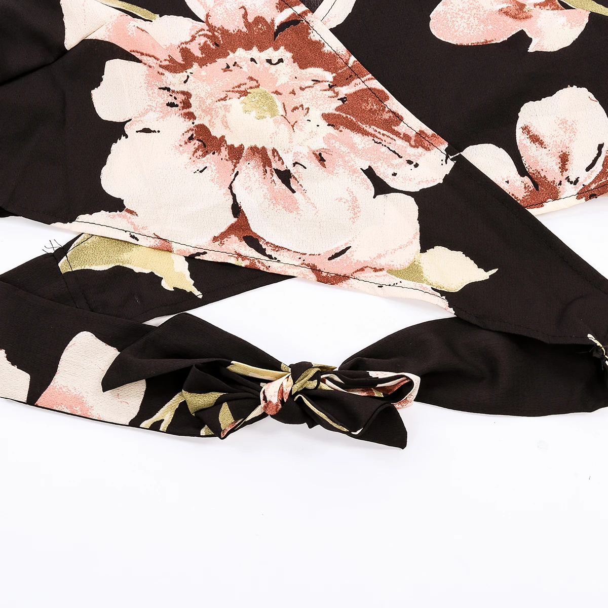 Женский комбинезон с короткими рукавами Thefound повседневный короткий цветочным