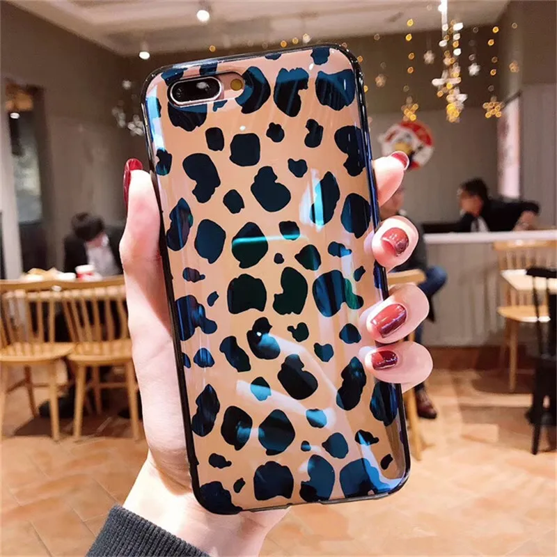 Синий блестящий Леопардовый Мягкий чехол для телефона huawei P20 Lite, чехол для huawei P30 Pro Honor 10 Lite V20 V10 6X 7X 8X Y7 p smart