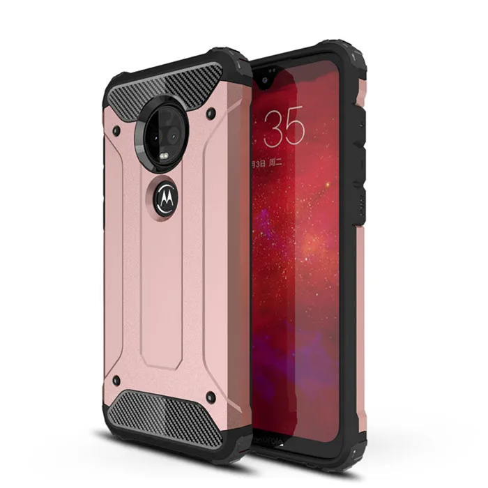 50 шт. Прочный чехол для MOTO P40 Note P30 Power Z4 Play G7 Plus G6 E5 гибридный жесткий крепкий