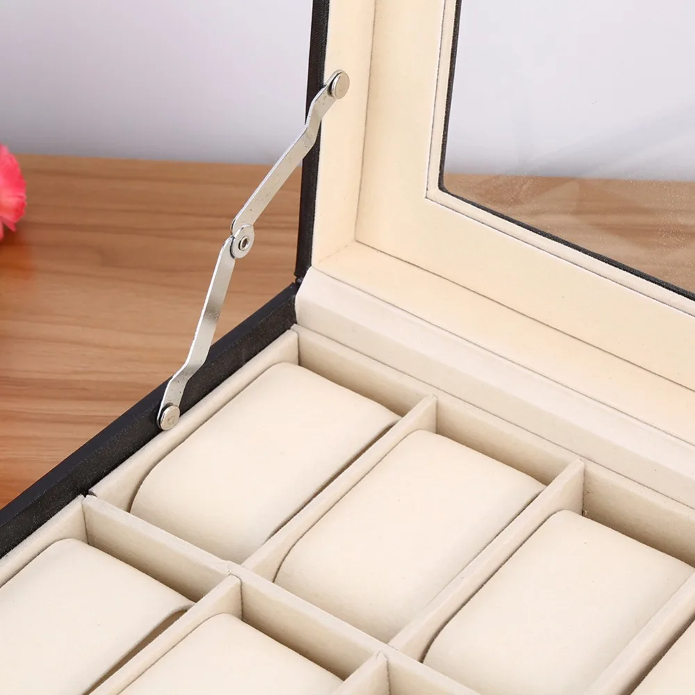 24 шкатулки для Дисплей Слот Чехол Коробка хранения ювелирных изделий Органайзер