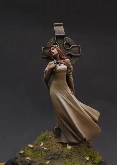 Новый несобранный крест 1/32 для древней девушки с основанием 55 мм бюст Ранние