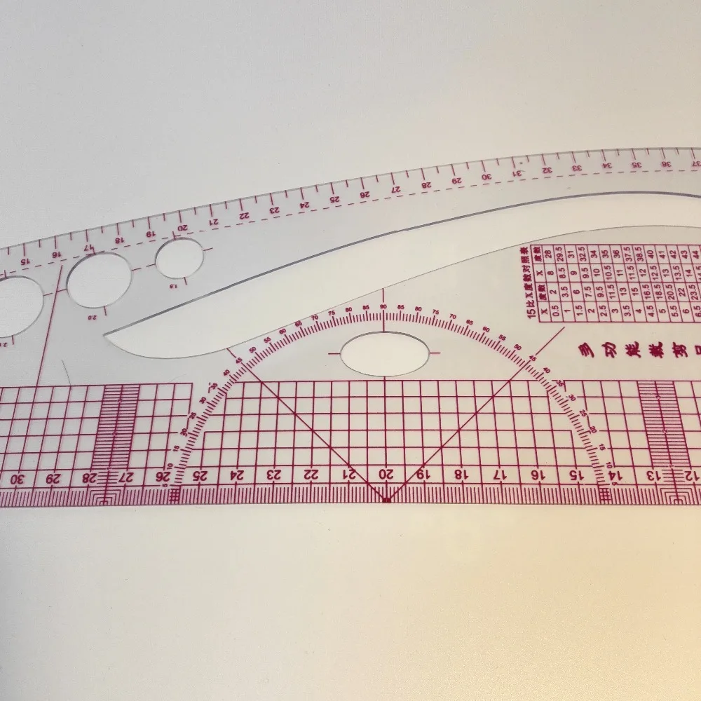 Многофункциональная линейка для лоскутного шитья пластиковая резки одежды