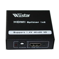 wiistar hdmi splitter 1 input 2 output hdmi switch 1x21x4 for xbox 360 ps4 smart android hdtv 4k 3d hdmi switcher adapter
