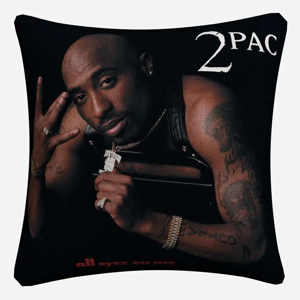 2pac Biggie в стиле "хип-хоп" музыкальная декоративная наволочка для подушки для дивана размером 45*45 см льняная подушка крышка домашний декор Чехлы на диванные подушки, подушки - Цвет: 7