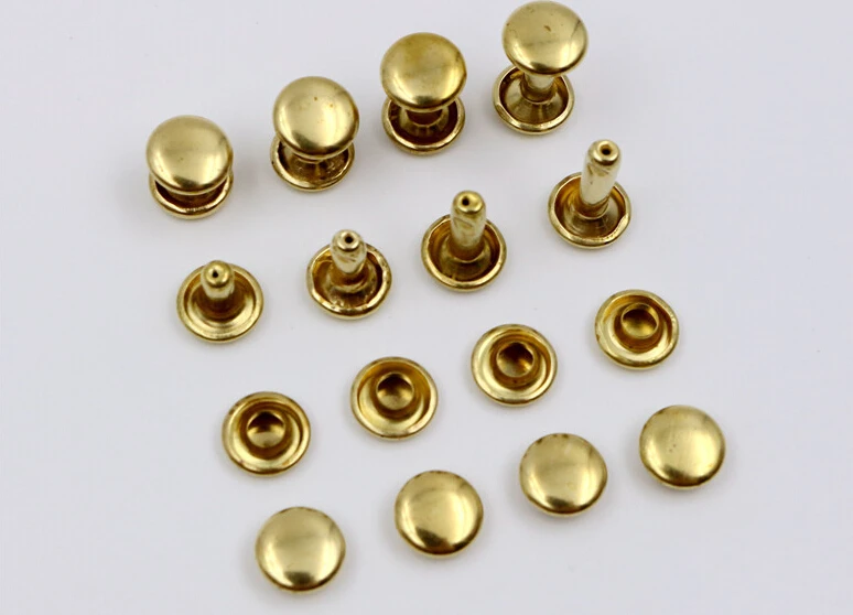 100 шт./лот латунный ремень винт для багажа медные винты шлицевые заклепки|rivet