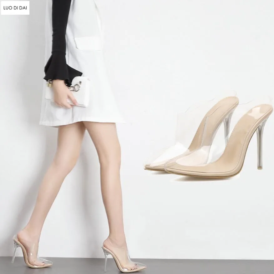 Женские туфли лодочки из ПВХ на тонком каблуке без застежки|high heel wedding shoe|wedding