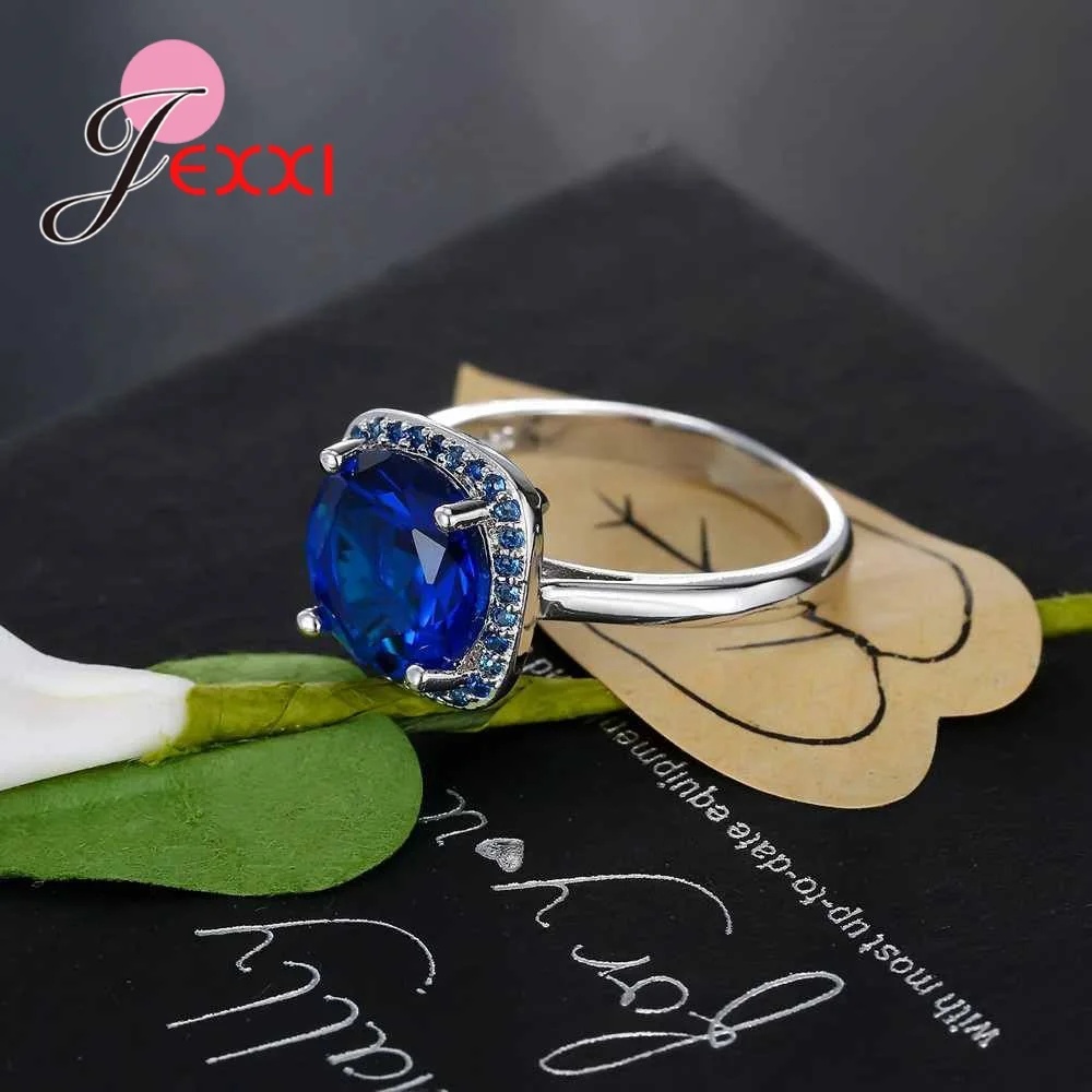 Женское кольцо из серебра 925 пробы с фианитом|ring sterling|jewelry giftcubic zircon |