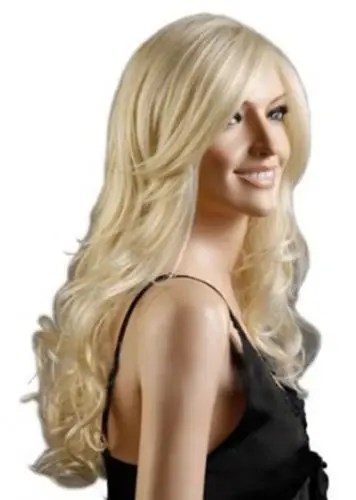 Шун Западная Стильный Долго Естественное Волнистое Парик USPS FastShipping в США j1347|wigs